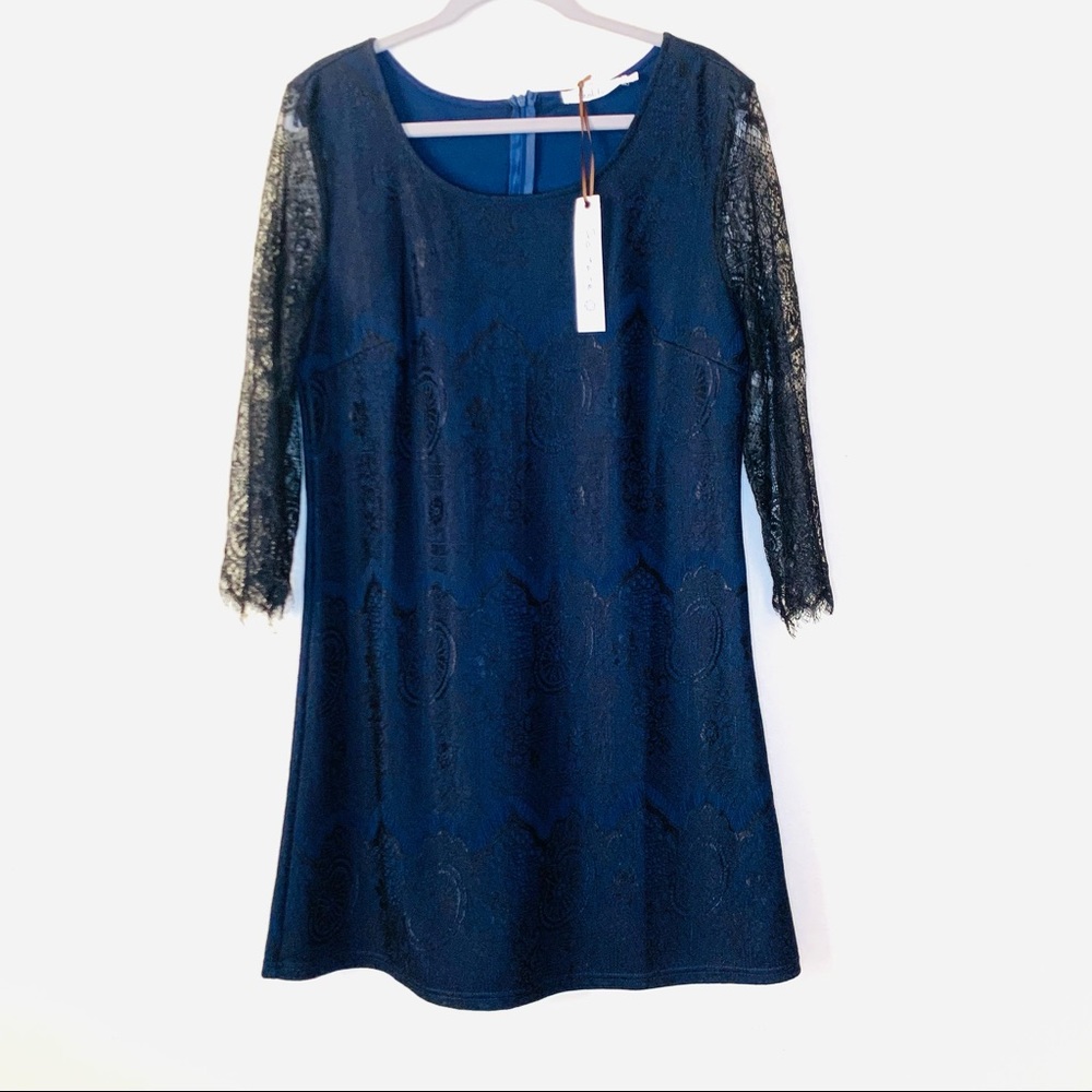 Solitaire Lace Overlay Dress